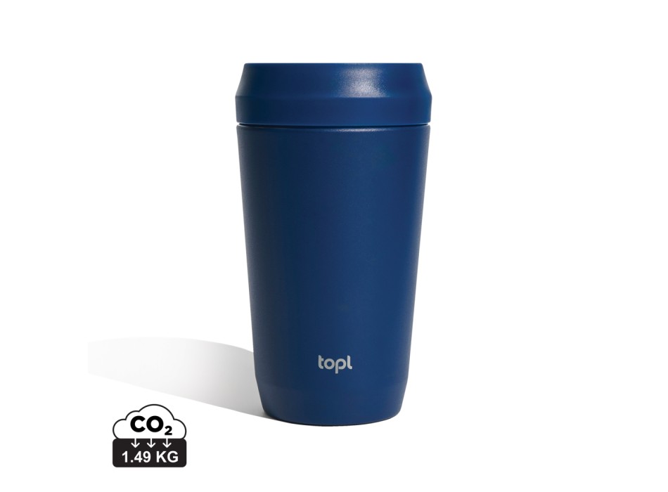 Bicchiere Topl in rAcciaio con tappo 360 brevettato 354ml FullGadgets.com