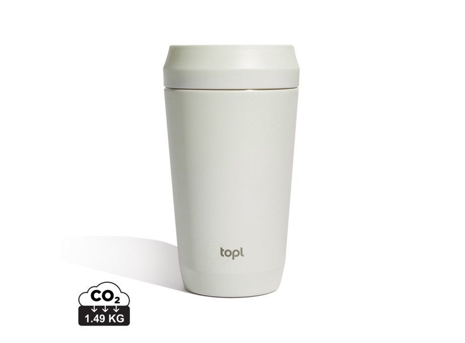 Bicchiere Topl in rAcciaio con tappo 360 brevettato 354ml FullGadgets.com