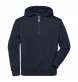 BIO WORK ½ZIP HOODY 70%OCS30%P FullGadgets.com