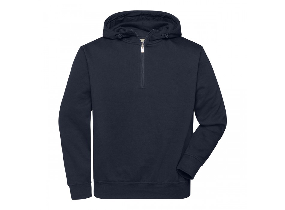 BIO WORK ½ZIP HOODY 70%OCS30%P FullGadgets.com