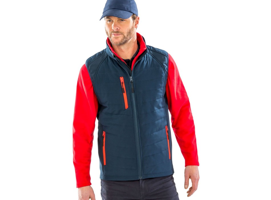 Black Compass Padded Softshell Gilet FullGadgets.com