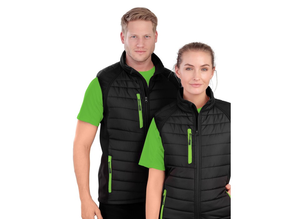 Black Compass Padded Softshell Gilet FullGadgets.com