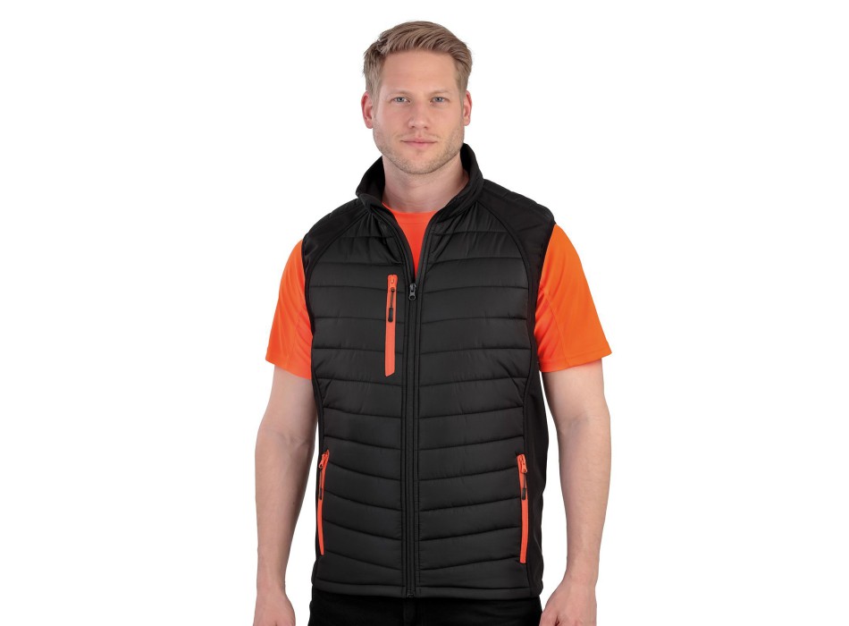 Black Compass Padded Softshell Gilet FullGadgets.com