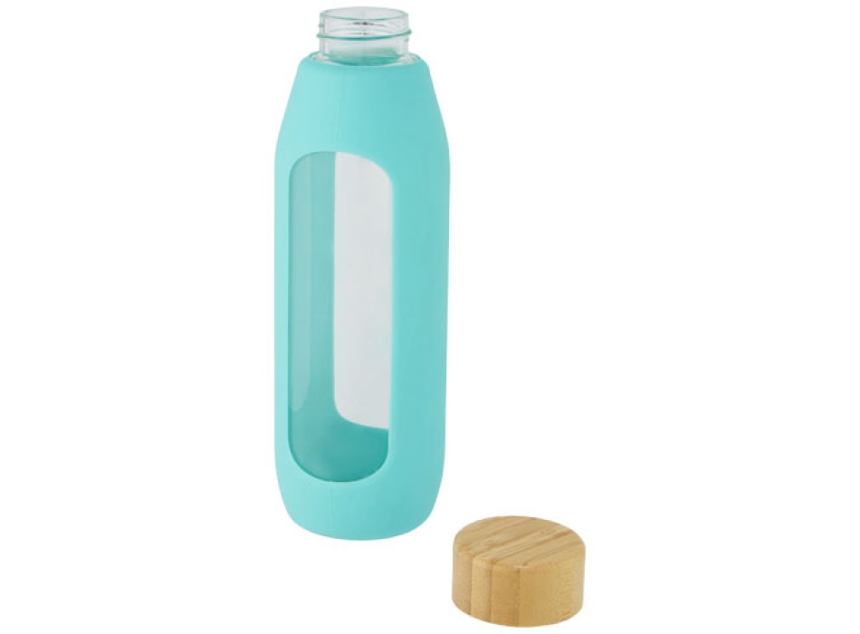 Borraccia in vetro borosilicato da 600 ml con impugnatura in silicone Tidan FullGadgets.com