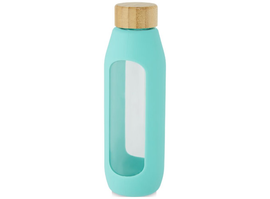 Borraccia in vetro borosilicato da 600 ml con impugnatura in silicone Tidan FullGadgets.com