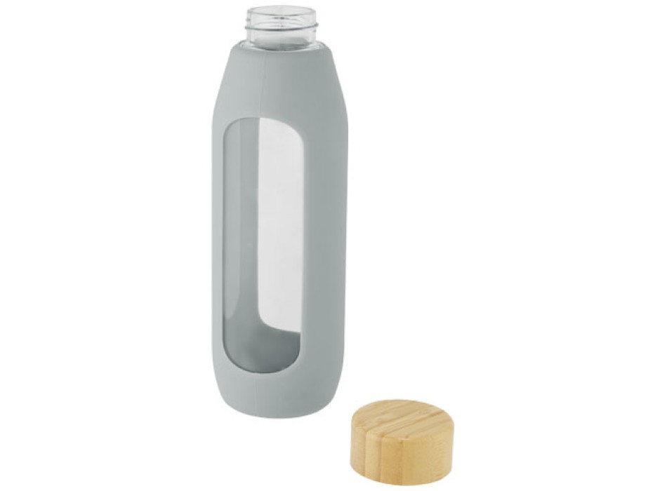 Borraccia in vetro borosilicato da 600 ml con impugnatura in silicone Tidan FullGadgets.com