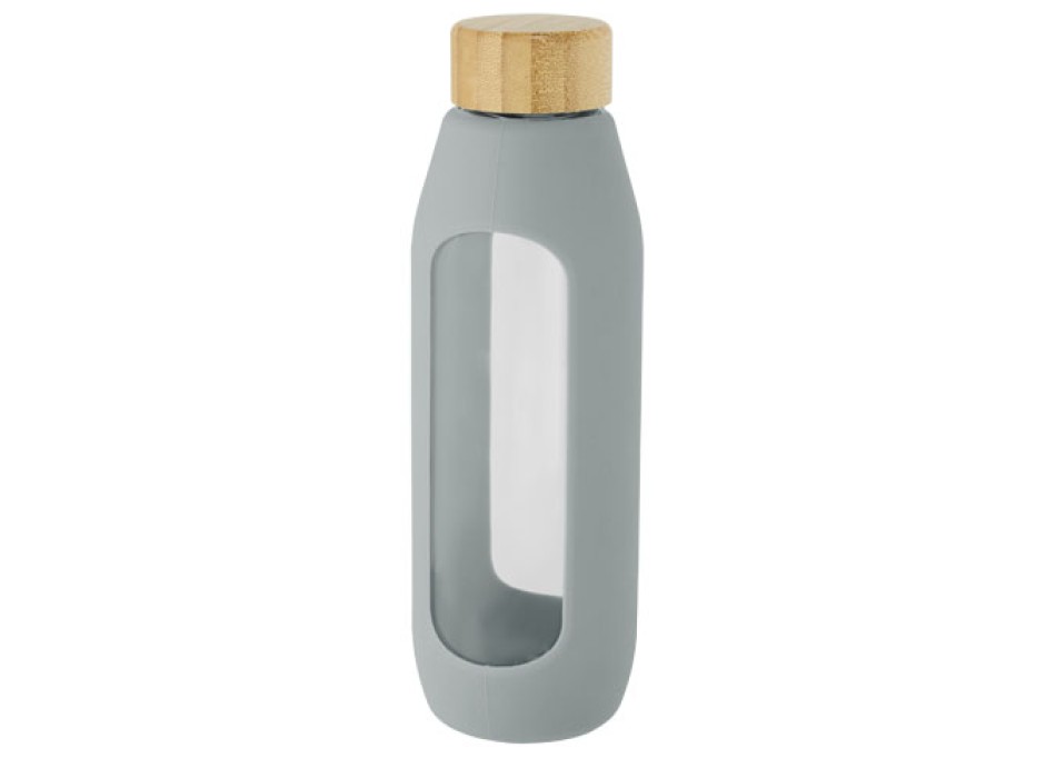 Borraccia in vetro borosilicato da 600 ml con impugnatura in silicone Tidan FullGadgets.com