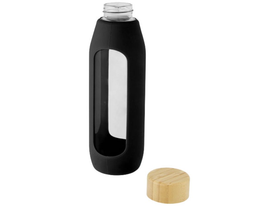 Borraccia in vetro borosilicato da 600 ml con impugnatura in silicone Tidan FullGadgets.com