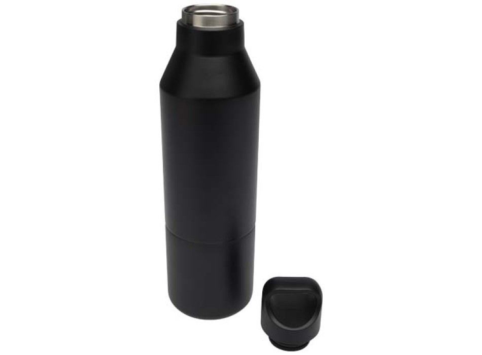 Borraccia termica da 600 ml in acciaio inox riciclato certificato RCS con tazza da 300 ml Odessy FullGadgets.com