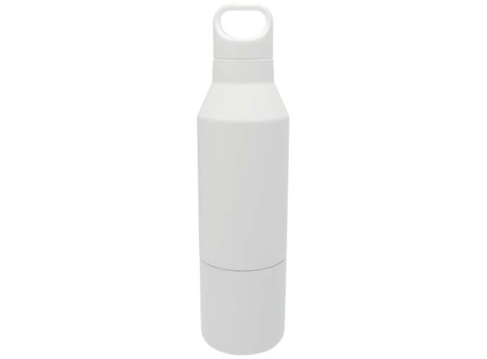 Borraccia termica da 600 ml in acciaio inox riciclato certificato RCS con tazza da 300 ml Odessy FullGadgets.com