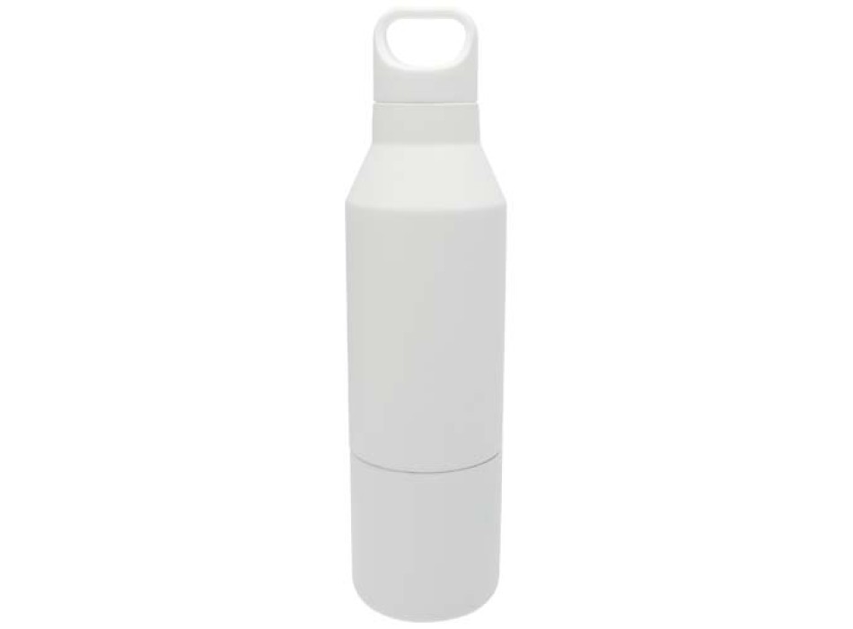 Borraccia termica da 600 ml in acciaio inox riciclato certificato RCS con tazza da 300 ml Odessy FullGadgets.com