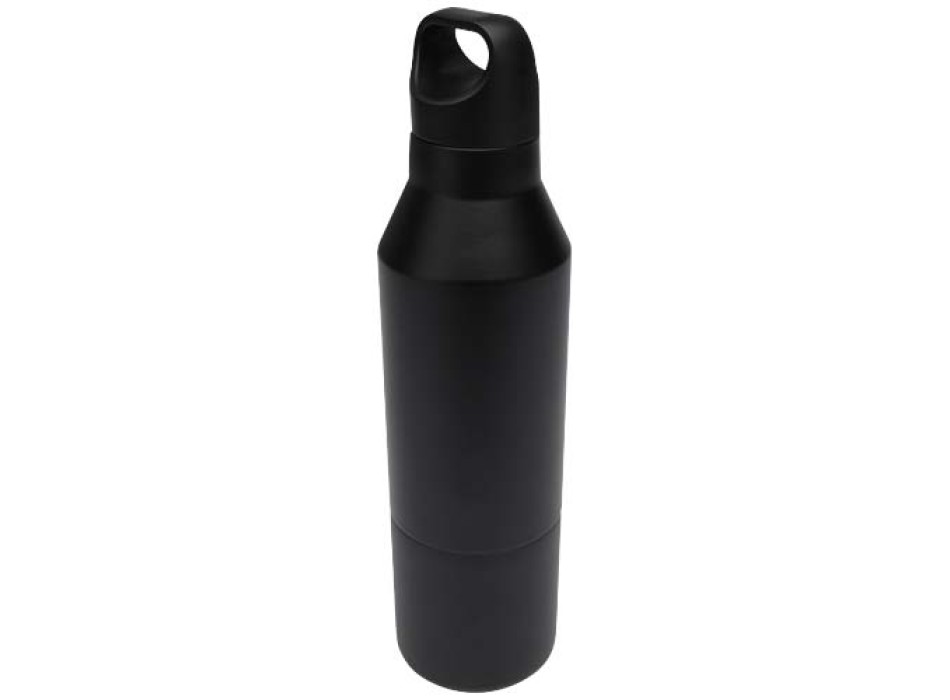 Borraccia termica da 600 ml in acciaio inox riciclato certificato RCS con tazza da 300 ml Odessy FullGadgets.com