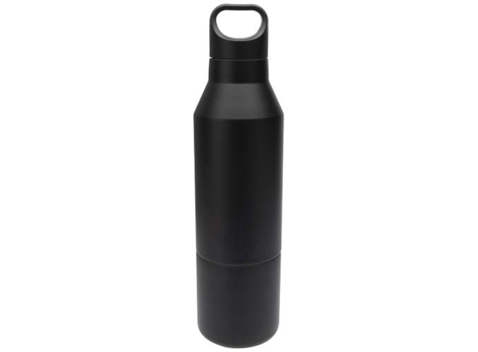 Borraccia termica da 600 ml in acciaio inox riciclato certificato RCS con tazza da 300 ml Odessy FullGadgets.com