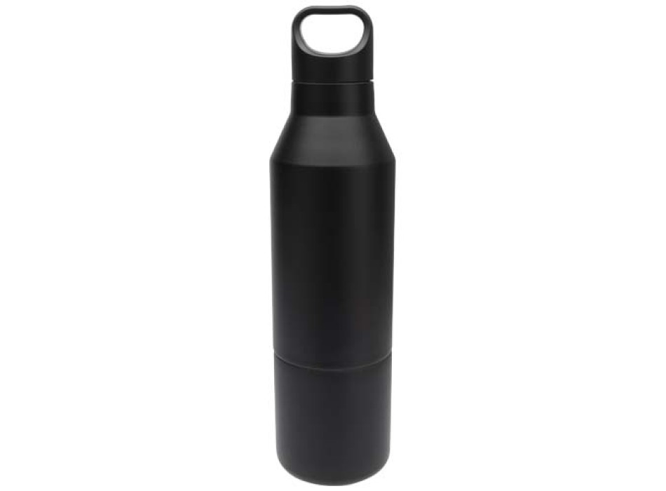 Borraccia termica da 600 ml in acciaio inox riciclato certificato RCS con tazza da 300 ml Odessy FullGadgets.com