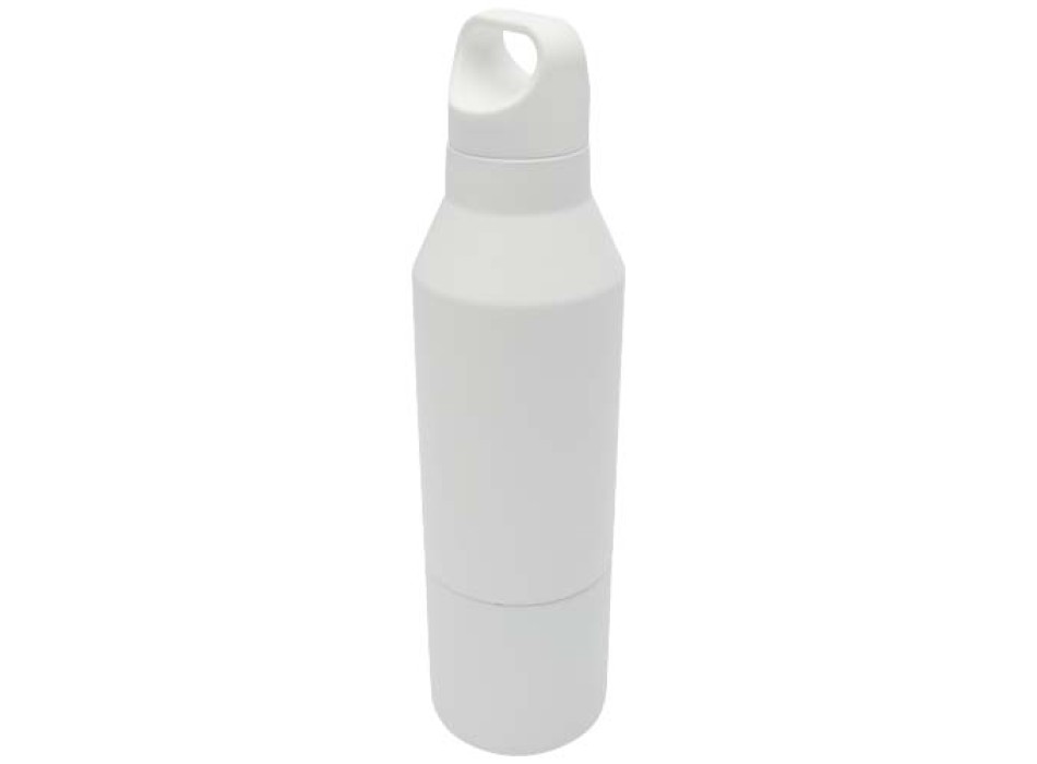 Borraccia termica da 600 ml in acciaio inox riciclato certificato RCS con tazza da 300 ml Odessy FullGadgets.com