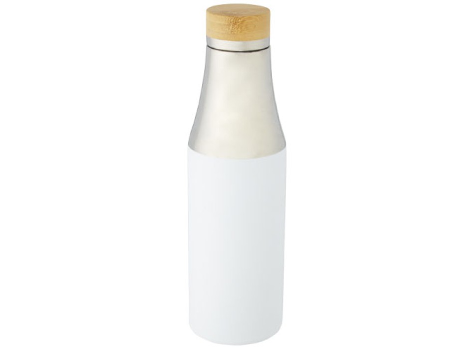 Borraccia termica in acciaio inossidabile con isolamento sottovuoto in rame e coperchio in bambù da 540 ml Hulan FullGadgets.com