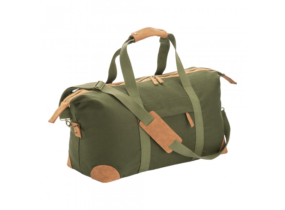 Borsa duffle in canvas  riciclato. tracolla regolabile e removibile con fibbie in metallo FullGadgets.com