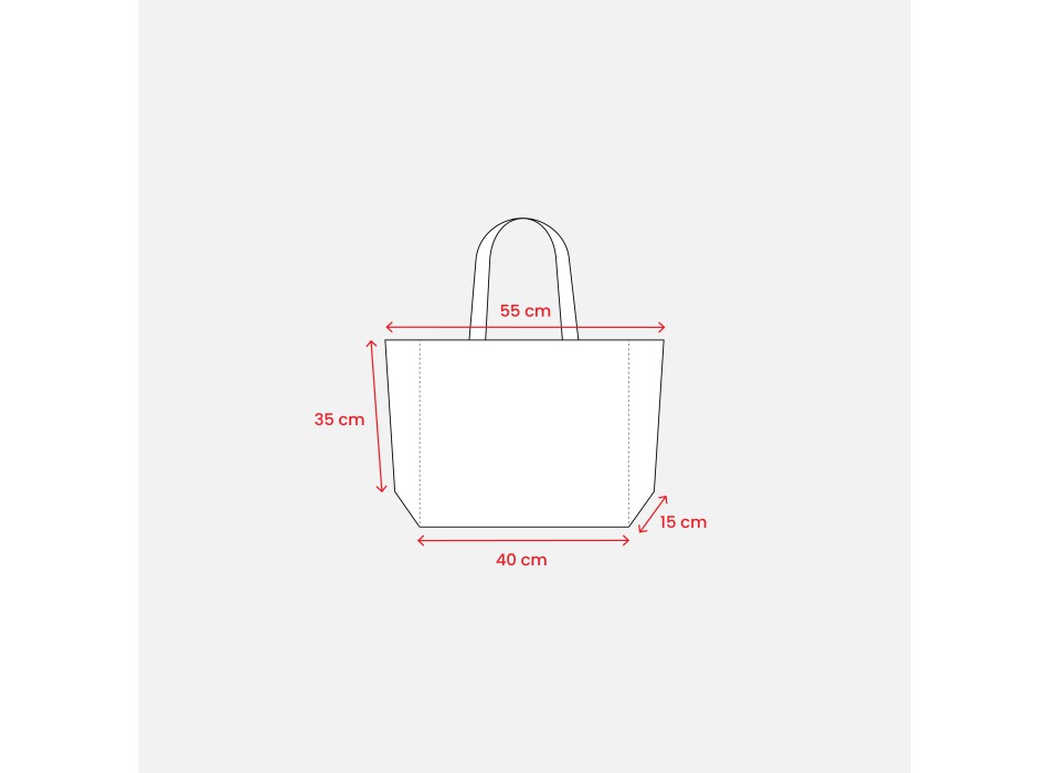 Borsa in juta, manici lunghi e soffietto alla base FullGadgets.com