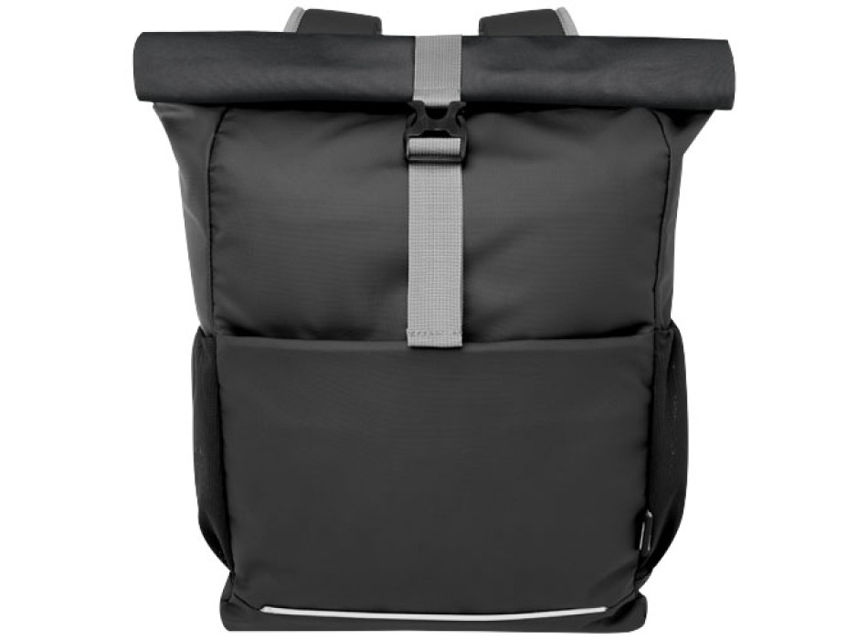 Borsa per bicicletta impermeabile in materiale riciclato certificato GRS con chiusura arrotolabile per portatile da 15" Aqua  FullGadgets.com