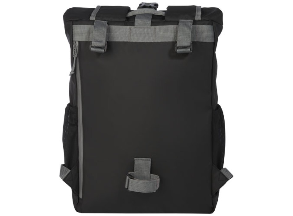 Borsa per bicicletta impermeabile in materiale riciclato certificato GRS con chiusura arrotolabile per portatile da 15" Aqua  FullGadgets.com