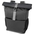 Borsa per bicicletta impermeabile in materiale riciclato certificato GRS con chiusura arrotolabile per portatile da 15" Aqua  FullGadgets.com