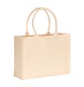 Borsa shopper in cotone riciclato laminato da 300 g/m2