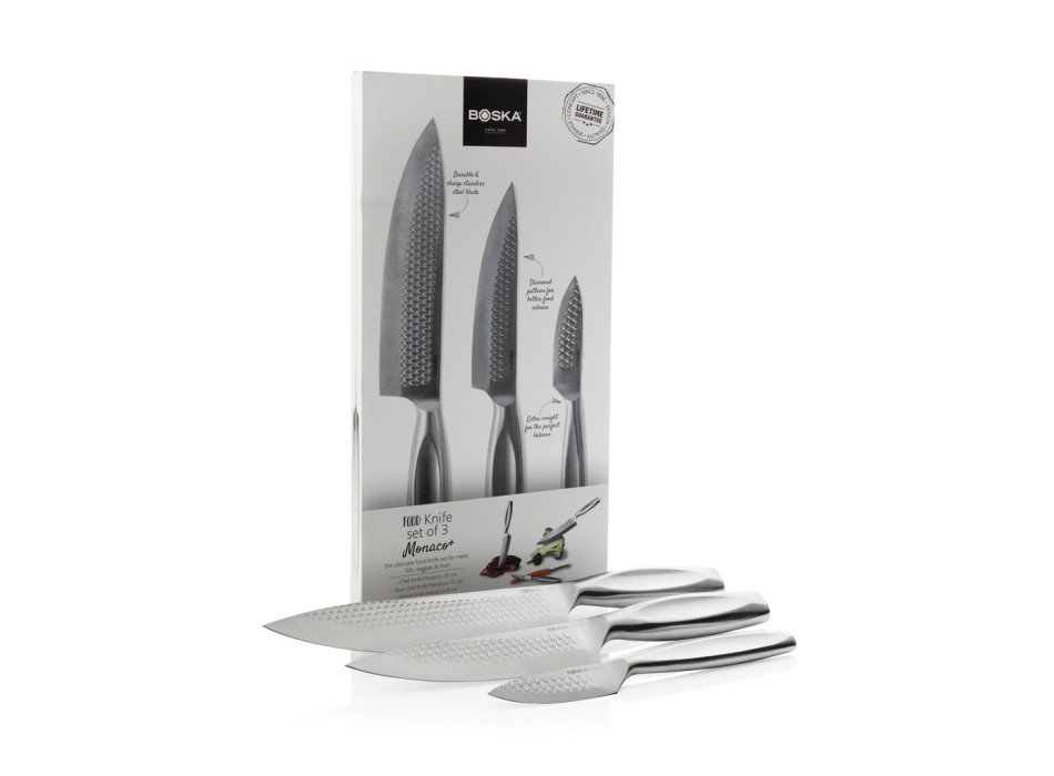 BOSKA Coltelli da cucina Monaco+, set di 3 pezzi FullGadgets.com