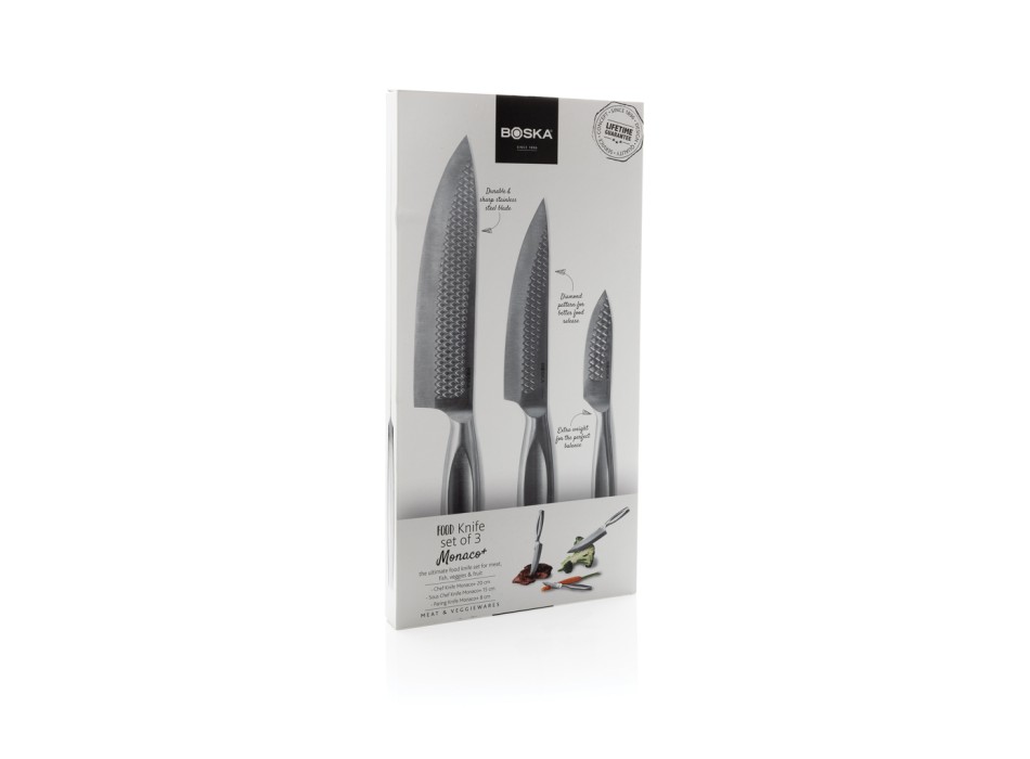 BOSKA Coltelli da cucina Monaco+, set di 3 pezzi FullGadgets.com