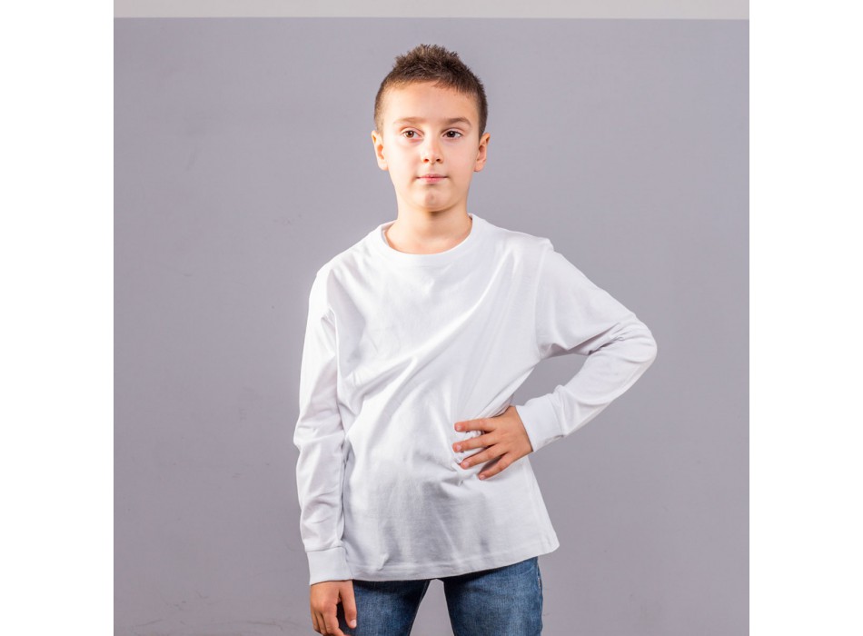 Boys LS tee with cuffs 100%C FullGadgets.com