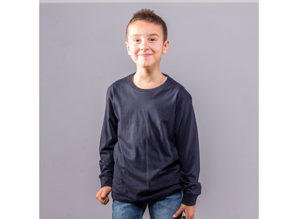 Boys LS tee with cuffs 100%C FullGadgets.com