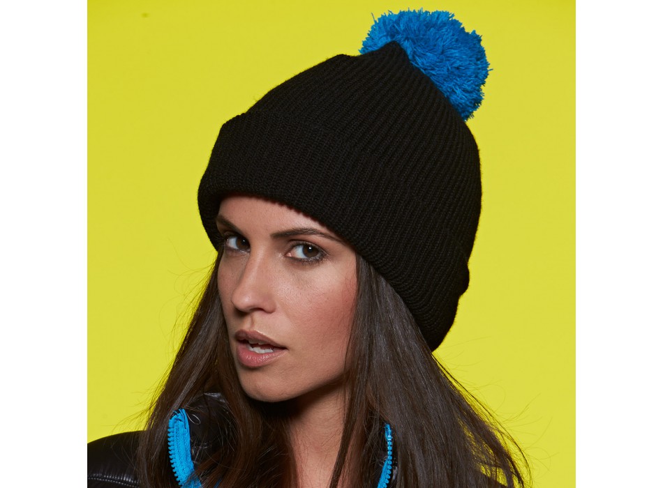 BRIM POMPON HAT 100%P M&B FullGadgets.com