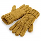 Cable Knit Melange Gloves_x000 FullGadgets.com