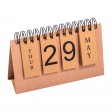 Calendario perpetuo in cartoncino con spirale (giorni e mesi in inglese) FullGadgets.com