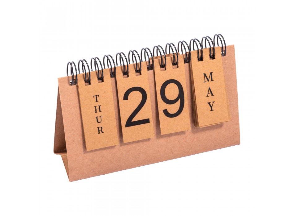 Calendario perpetuo in cartoncino con spirale (giorni e mesi in inglese) FullGadgets.com