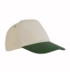 Cappellino in cotone naturale, 5 pannelli con visiera colorata FullGadgets.com