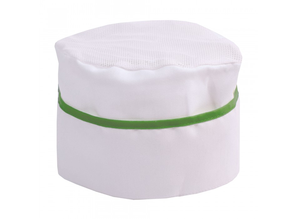 Cappello da cuoco bianco con bordo colorato FullGadgets.com