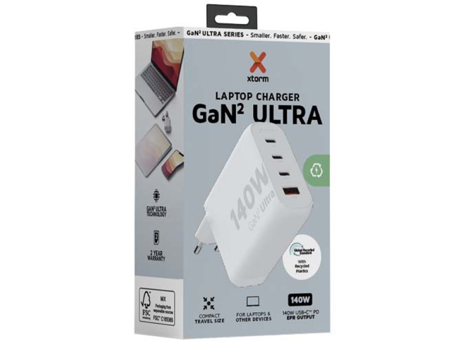 Caricabatterie da parete da 140 W Xtorm XEC140 GaN² Ultra FullGadgets.com