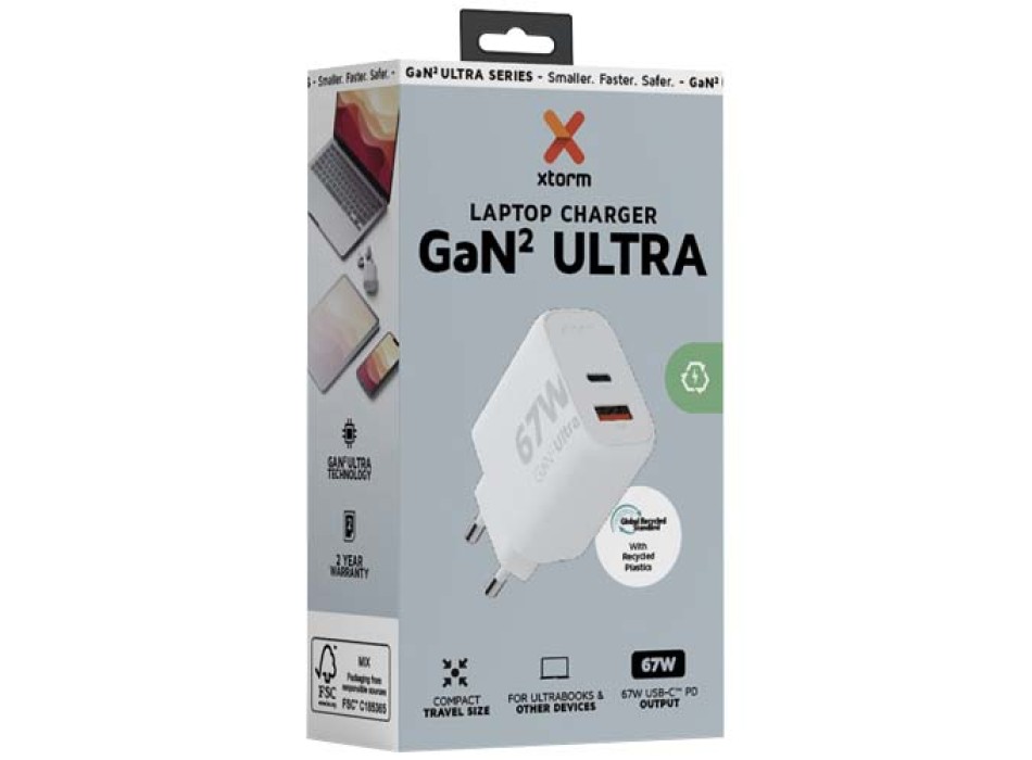 Caricabatterie da parete da 67 W Xtorm XEC067 GaN² Ultra FullGadgets.com