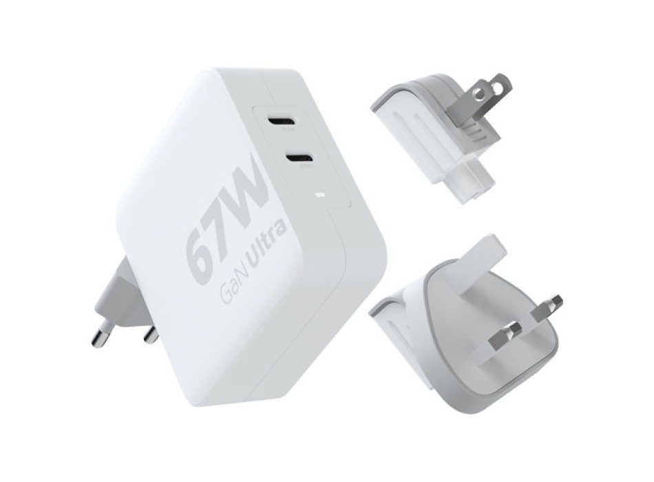 Caricabatterie da viaggio da 67 W con cavo USB-C PD da 100 W Xtorm XVC2067 GaN Ultra FullGadgets.com