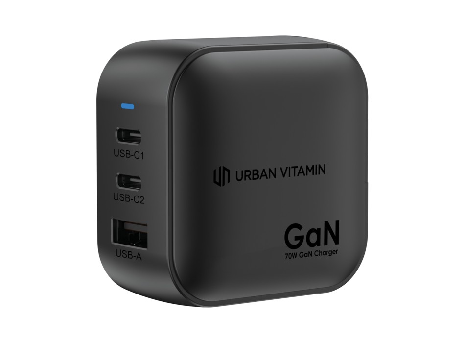 Caricabatterie GAN Urban Vitamin Santa Cruz 70W in rPC RCS FullGadgets.com