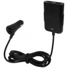 Caricabatterie per auto con 4 porte USB, tecnologia Quick Charge 3.0 ed estensione per i sedili posteriori Pilot FullGadgets.com