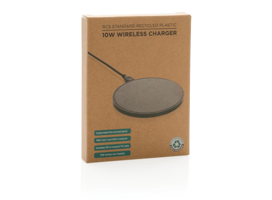 Caricatore RCS wireless 10W in plastica riciclata FullGadgets.com