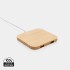 Caricatore Wireless 10W Con Porte Usb Personalizzabili In Bambù Fsc®