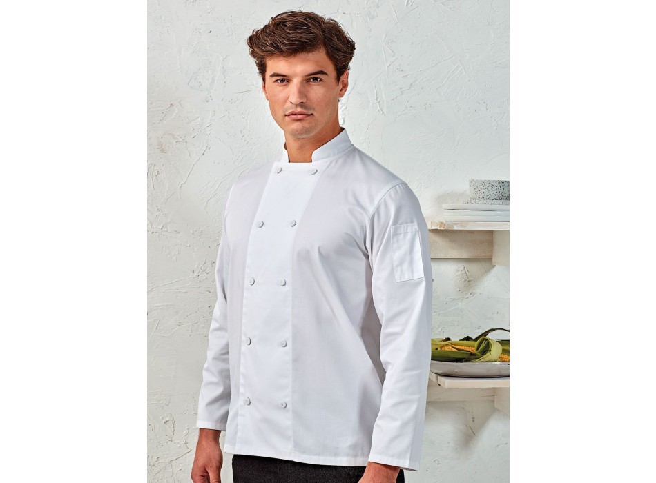 Chef's LS Coolchecker Jacket With Mesh Back Panel ack Panel FullGadgets.com