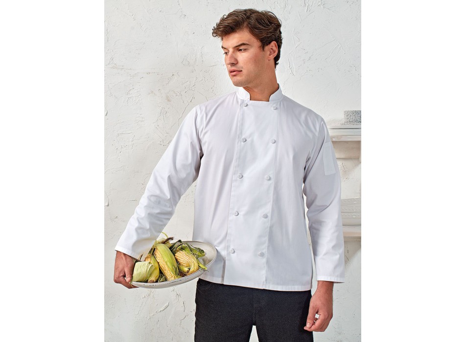 Chef's LS Coolchecker Jacket With Mesh Back Panel ack Panel FullGadgets.com