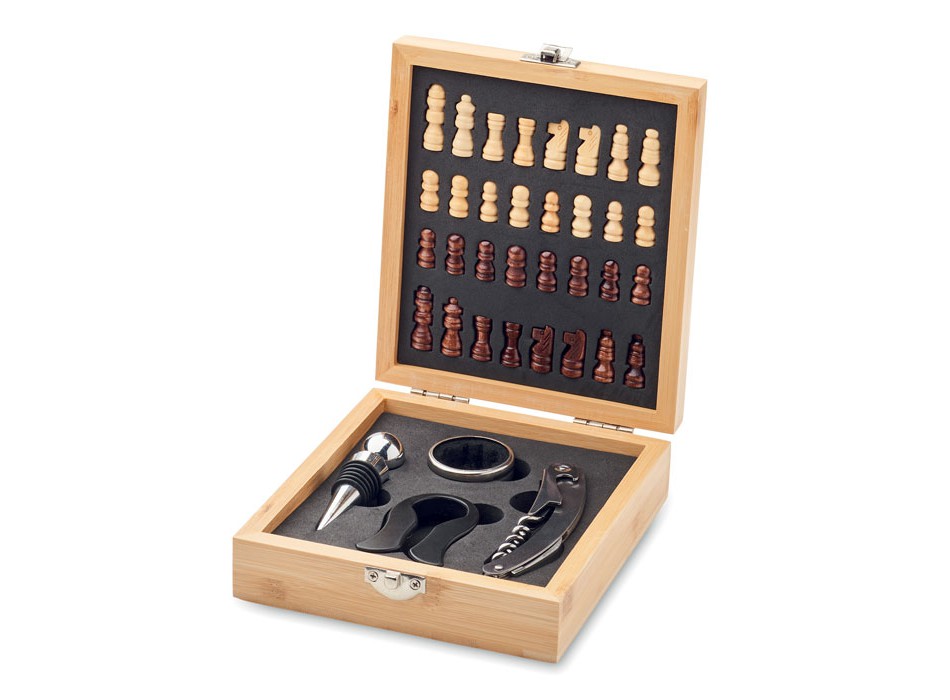 CHESSET - Set da vino con scacchiera FullGadgets.com