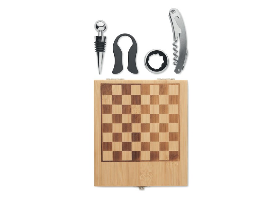 CHESSET - Set da vino con scacchiera FullGadgets.com