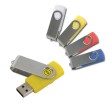 Chiavetta girevole usb 8gb abs gommata/metallo possibilità di import su richiesta FullGadgets.com