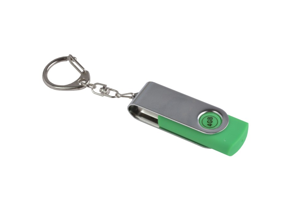 Chiavetta girevole usb 8gb abs gommata/metallo possibilità di import su richiesta FullGadgets.com