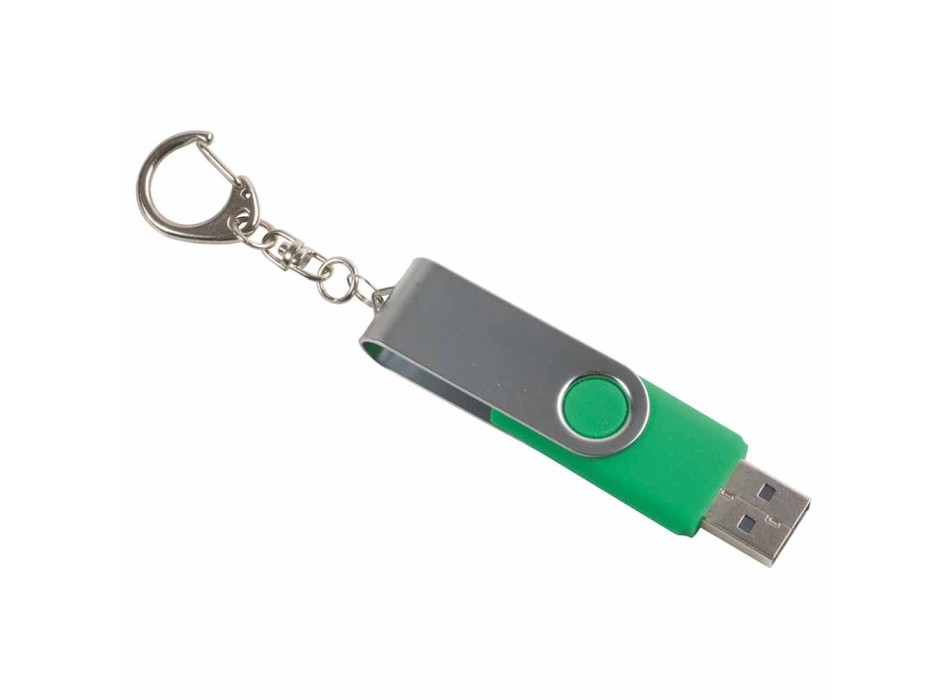 Chiavetta girevole usb 8gb abs gommata/metallo possibilità di import su richiesta FullGadgets.com